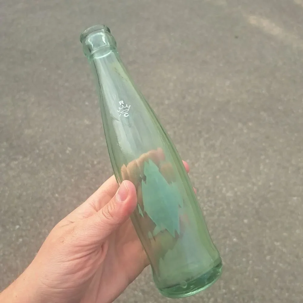 Vintage Royal Crown Cola RC Glass Pop Soda Bottle 8 FL Oz. 1950's 1954